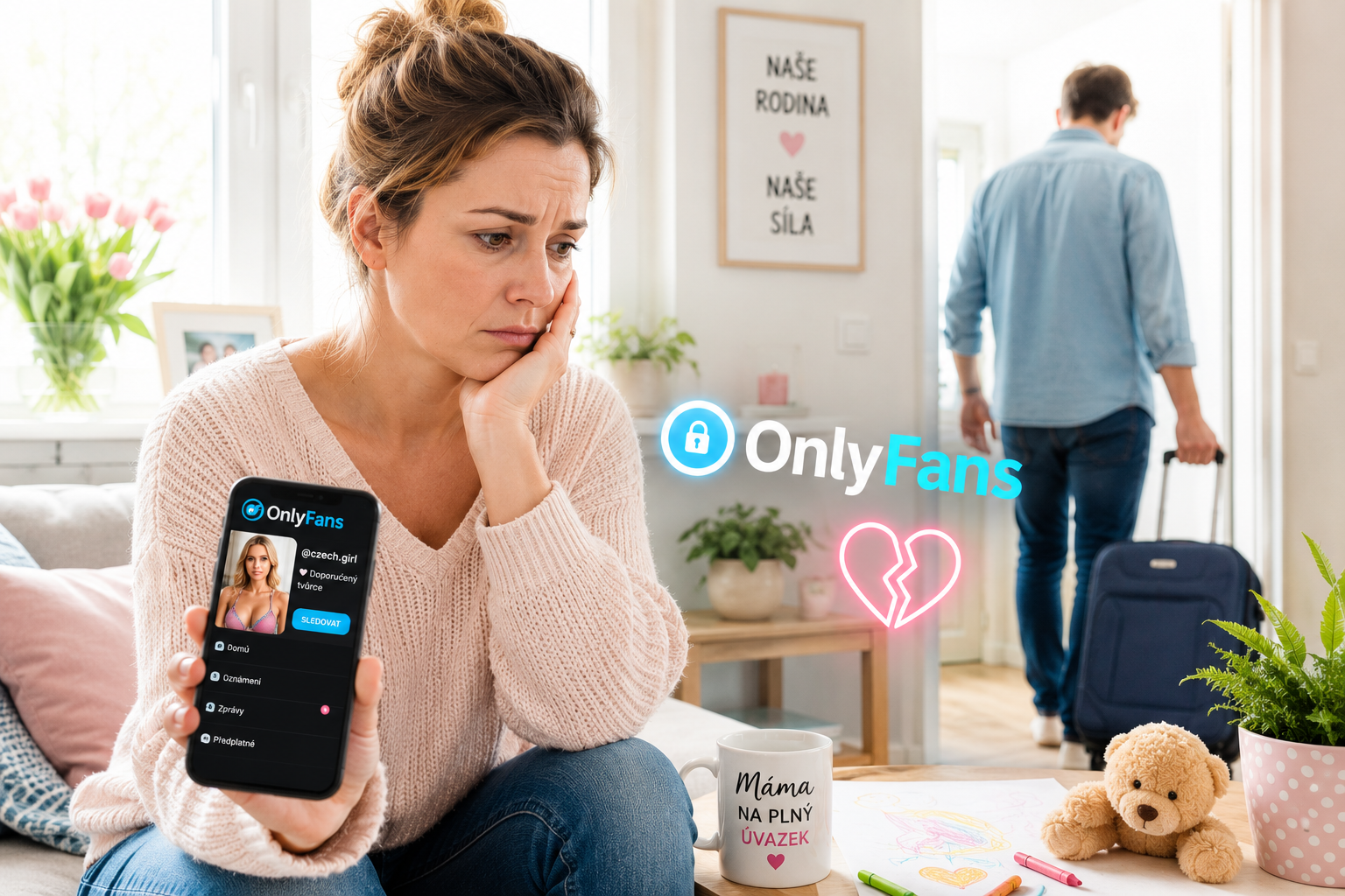 „Myslela jsem, že sleduje jen videa. Pak odešel za ženou z OnlyFans,“ říká Markéta